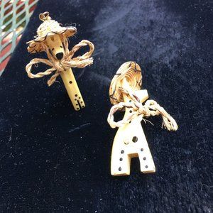 Earrings, animal themed ,giraffes, Unique